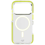 Tech21 EvoCrystal Glow phone case for iPhone 17 Pro Green, imported from the UK