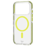 Tech21 EvoCrystal Glow phone case for iPhone 17 Pro Green, imported from the UK
