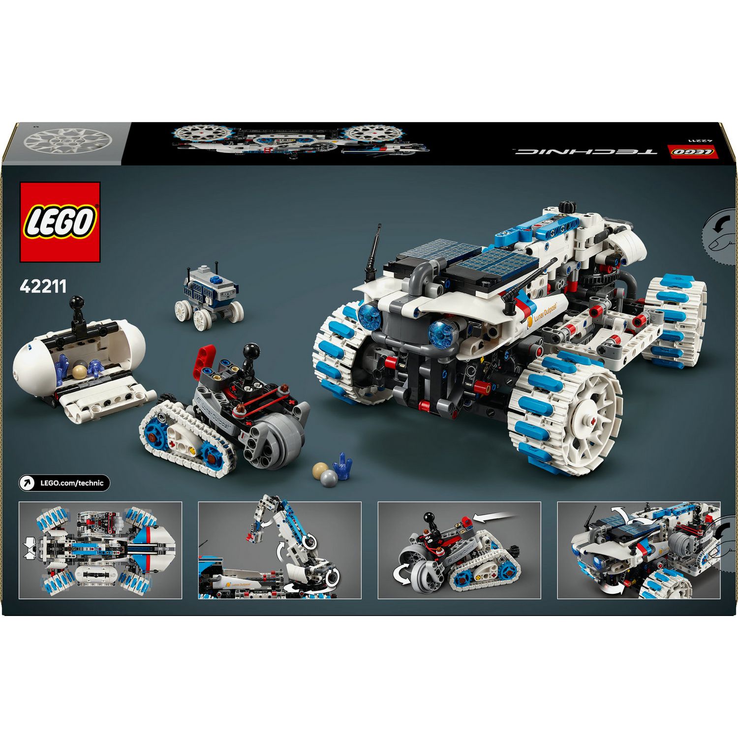 LEGO Technic Lunar Outpost Moon Rover building set 1082 pieces - British product