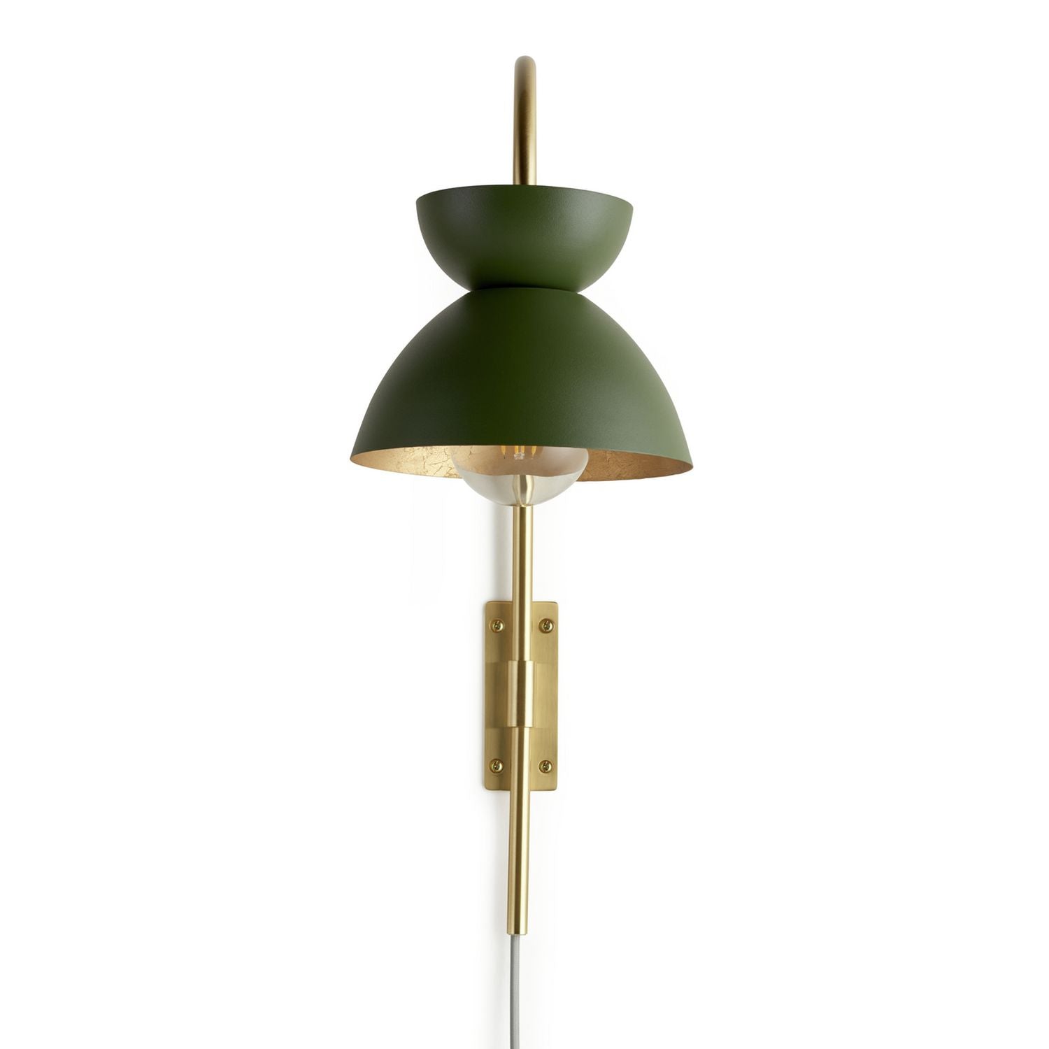 Habitat Citrine metal wall light green (British brand)