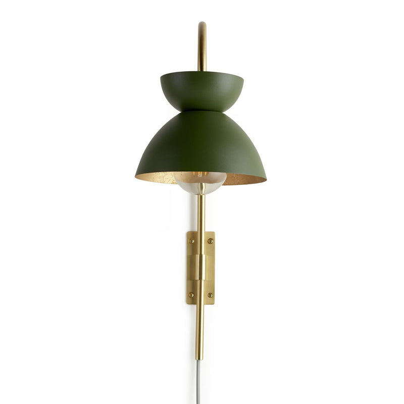 Habitat Citrine metal wall light green (British brand)