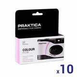 Praktica Single Use Disposable Camera Pink pack of 10, imported from the UK