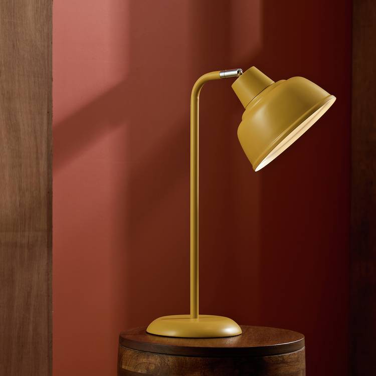 Argos Home Benson metal table lamp mustard, imported from the UK