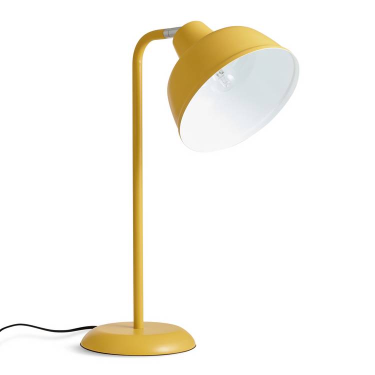 Argos Home Benson metal table lamp mustard, imported from the UK