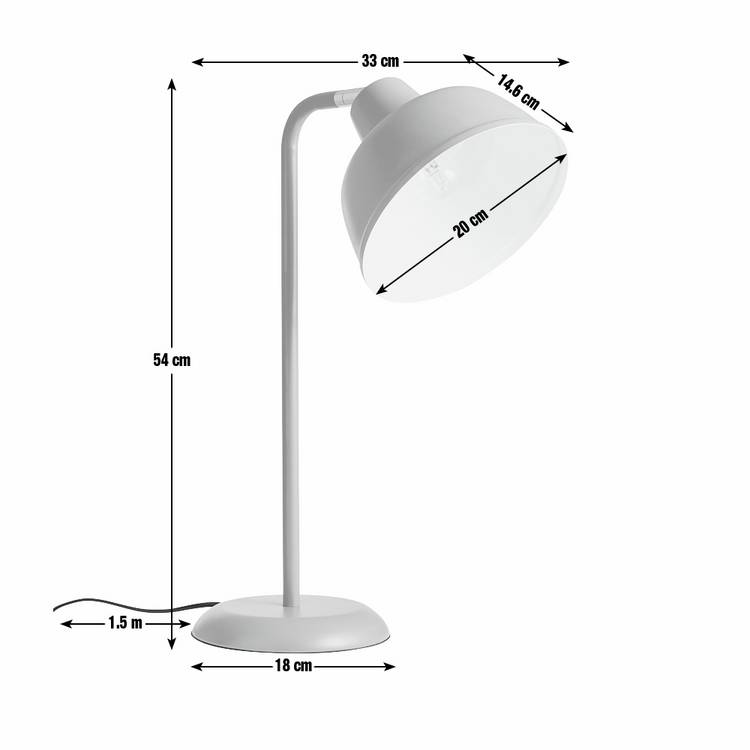 Argos Home Benson metal table lamp mustard, imported from the UK