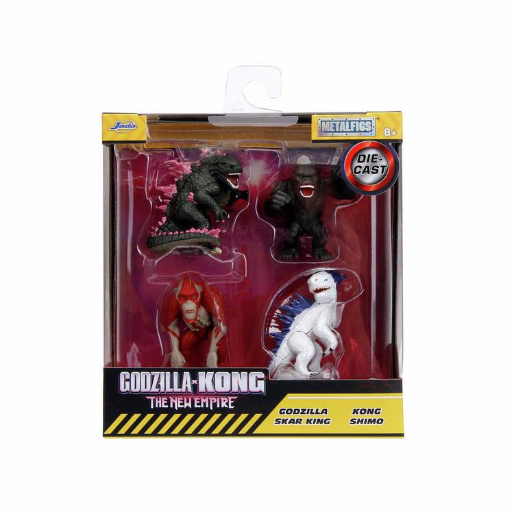 Jada Toys Godzilla Kong metal figures 4-pack, UK version