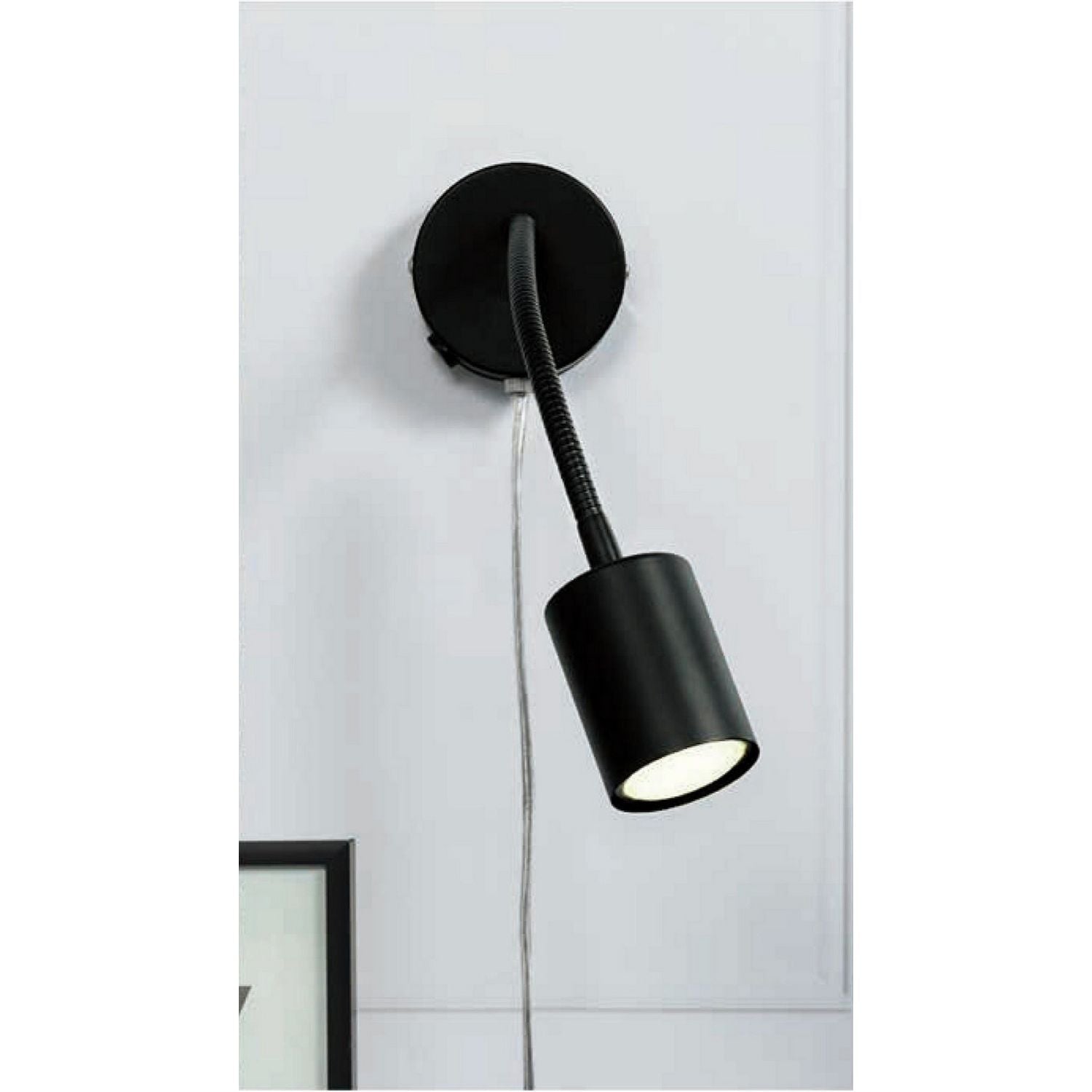 Nordlux wall light black 35.5cm wide, imported from the UK