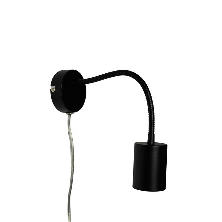 Nordlux wall light black 35.5cm wide, imported from the UK