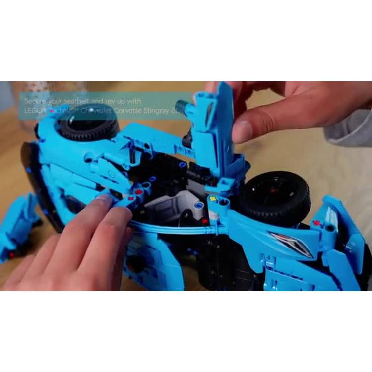 LEGO Technic Corvette Stingray car model building kit, UK version