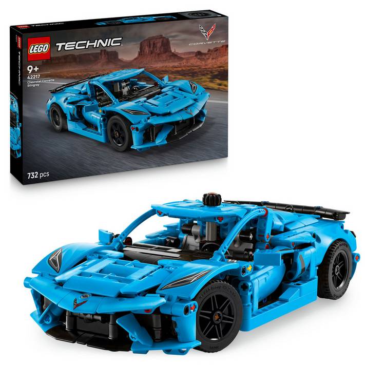 LEGO Technic Corvette Stingray car model building kit, UK version