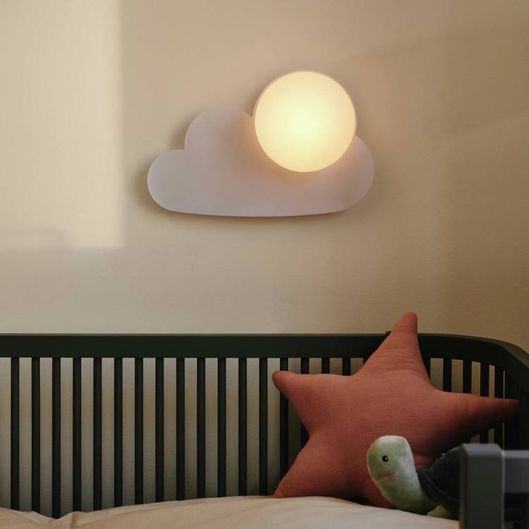 Nordlux Skyku Cloud LED wall light white opal glass (British brand)