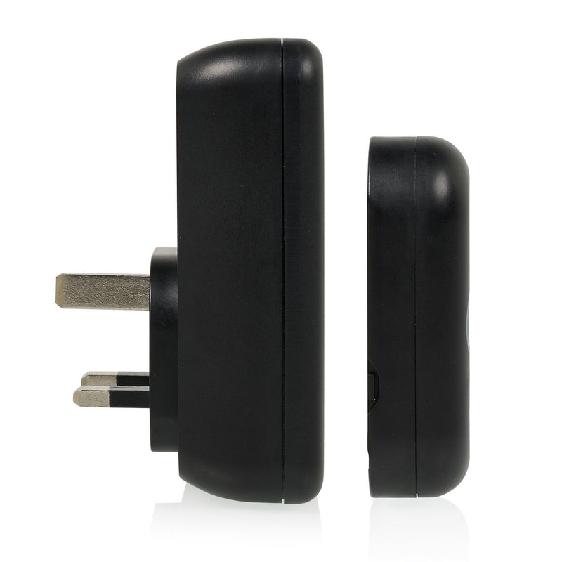 Byron wireless doorbell set black, UK version
