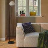 Nordlux floor lamp black adjustable glass shade - British product