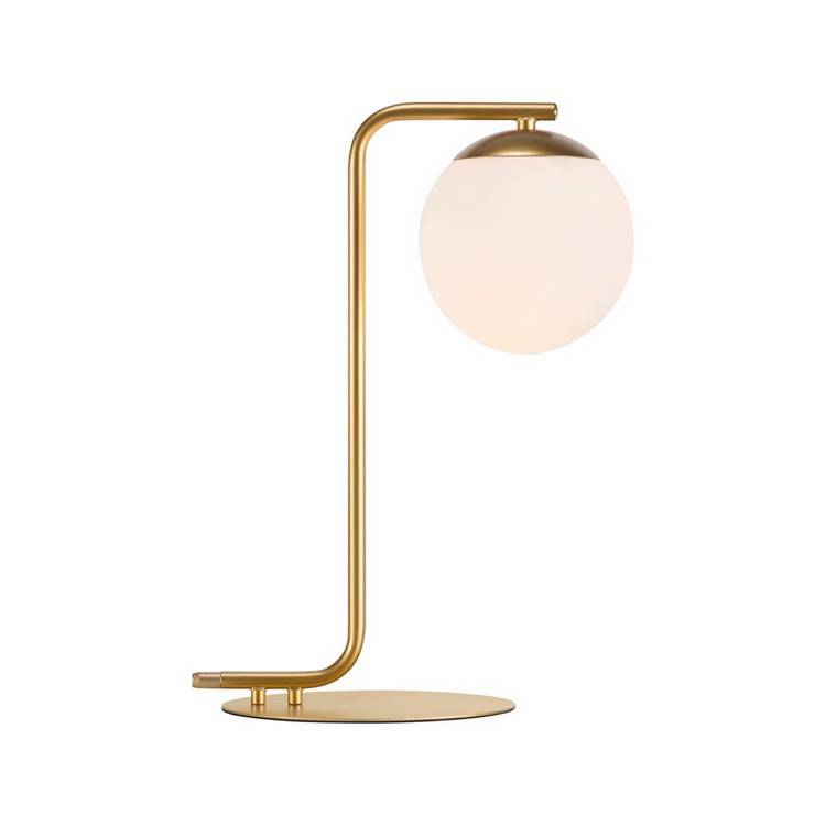 Nordlux Grant table lamp in brass and opal, imported from the UK
