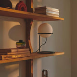 Nordlux Wilson table lamp black with white glass shade (British brand)