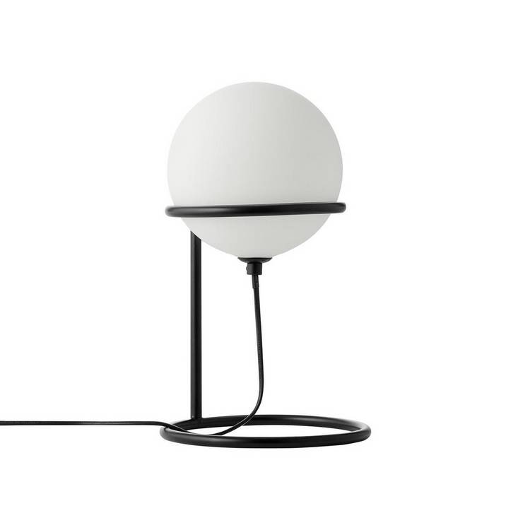 Nordlux Wilson table lamp black with white glass shade (British brand)