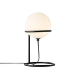 Nordlux Wilson table lamp black with white glass shade (British brand)