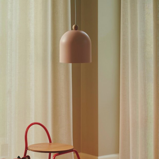 Nordlux Gaston pendant light dusty rose, imported from the UK