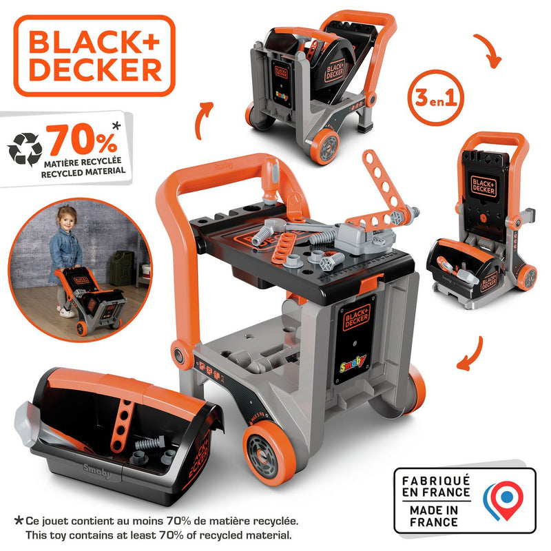 Smoby Black & Decker Devil Workmate toy workbench, UK version