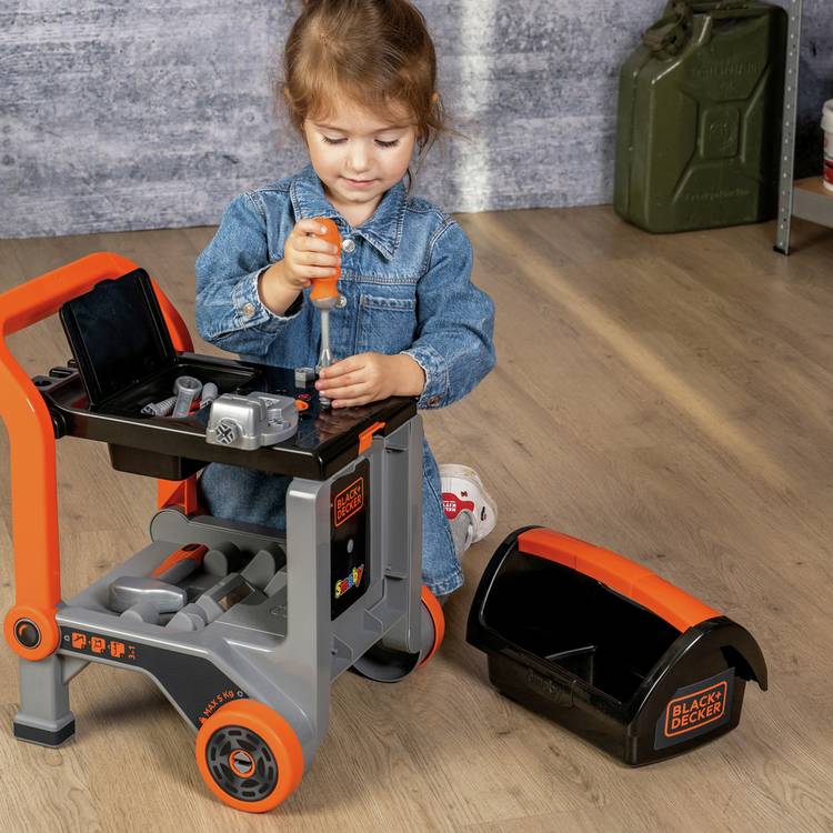 Smoby Black & Decker Devil Workmate toy workbench, UK version