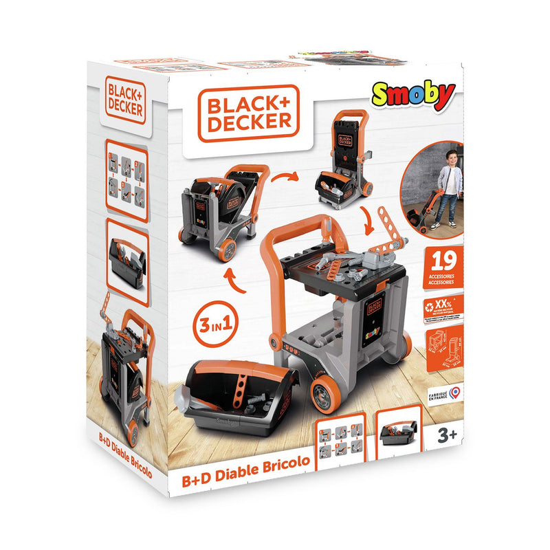 Smoby Black & Decker Devil Workmate toy workbench, UK version