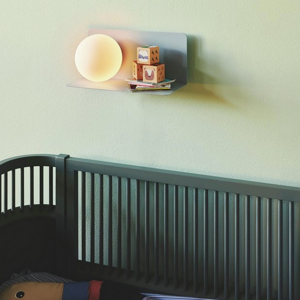 Nordlux Lilibeth blue wall light with shelf - (British brand)