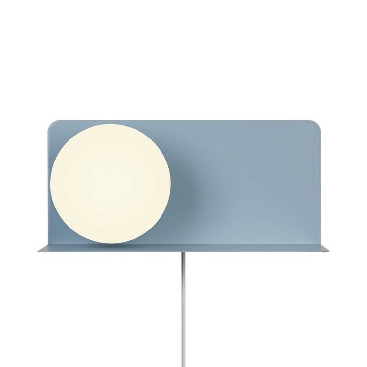 Nordlux Lilibeth blue wall light with shelf - (British brand)