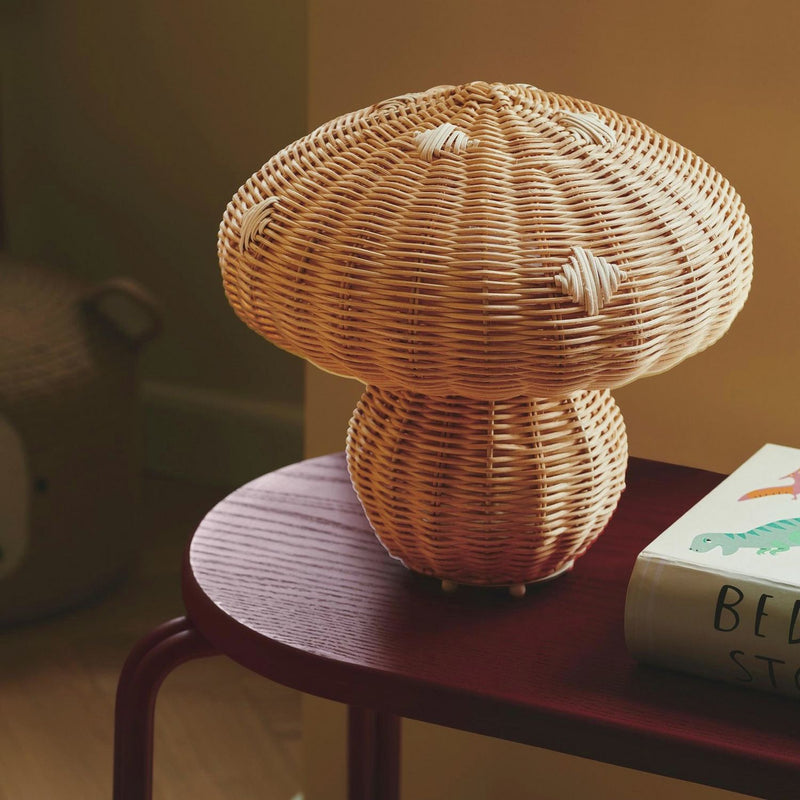 Nordlux Allie natural rattan table lamp, imported from the UK