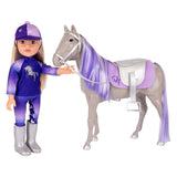 DesignAfriend doll horse and riding outfit 18 inch - British product