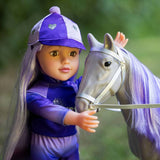 DesignAfriend doll horse and riding outfit 18 inch - British product