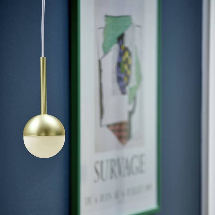 The Nordlux Contina brass pendant light, UK version
