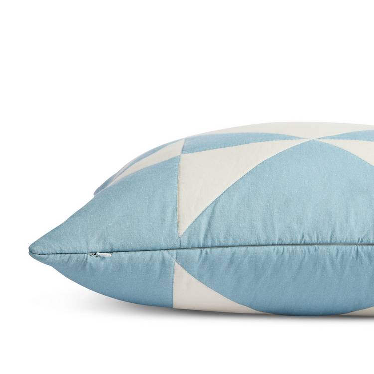 Habitat quilted cushion blue and cream 50x50cm, imported from the UK