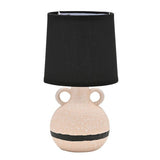 Hestia Natural and Black vase lamp 28cm, UK version