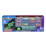 Teamsterz car transporter truck with 6 die-cast cars, UK version