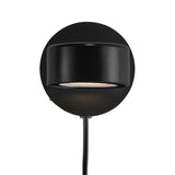 Nordlux Clyde adjustable wall light black, UK version