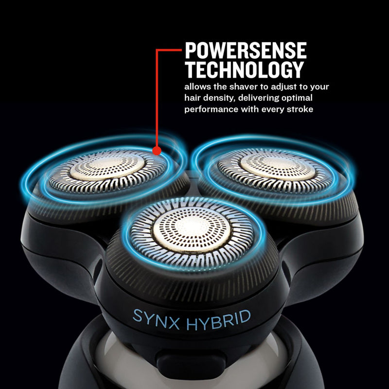 Remington X5 rotary shaver SYNX hybrid cutting system (British brand)