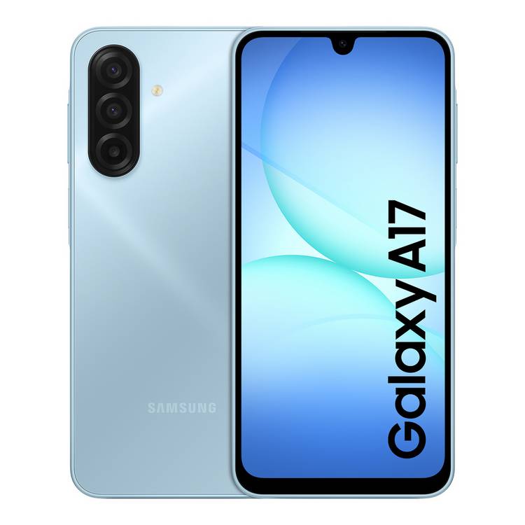 Samsung Galaxy A17 blue smartphone 128GB - British product