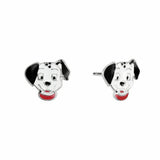 Disney children's 101 Dalmatians enamel stud earrings 10mm, UK version