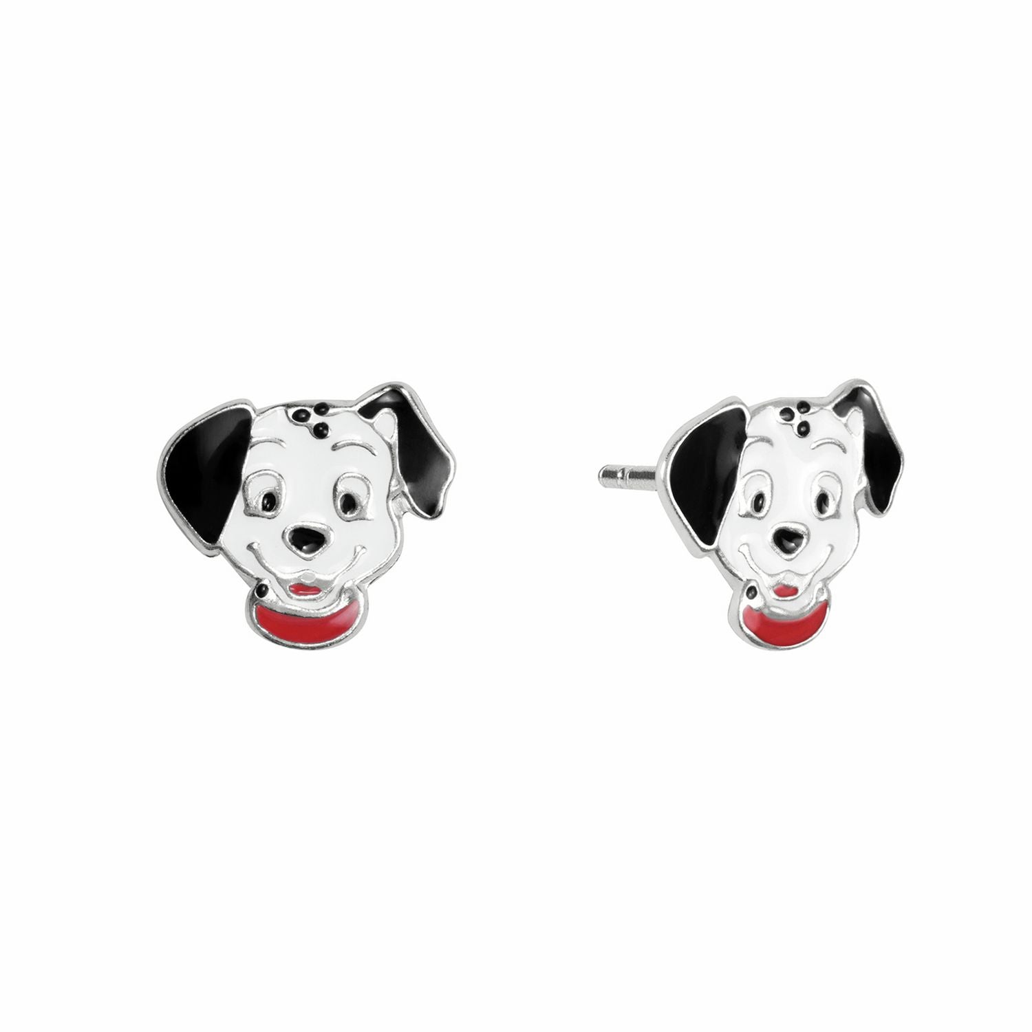 Disney children's 101 Dalmatians enamel stud earrings 10mm, UK version