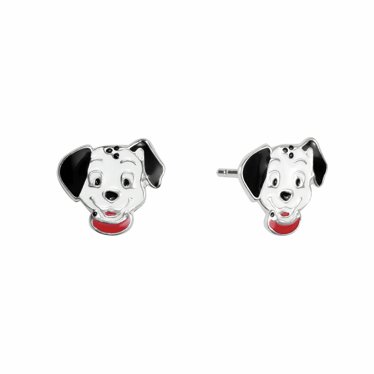 Disney children's 101 Dalmatians enamel stud earrings 10mm, UK version