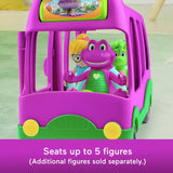 Fisher-Price Barney's World Adventure Bus push-along toy, imported from the UK