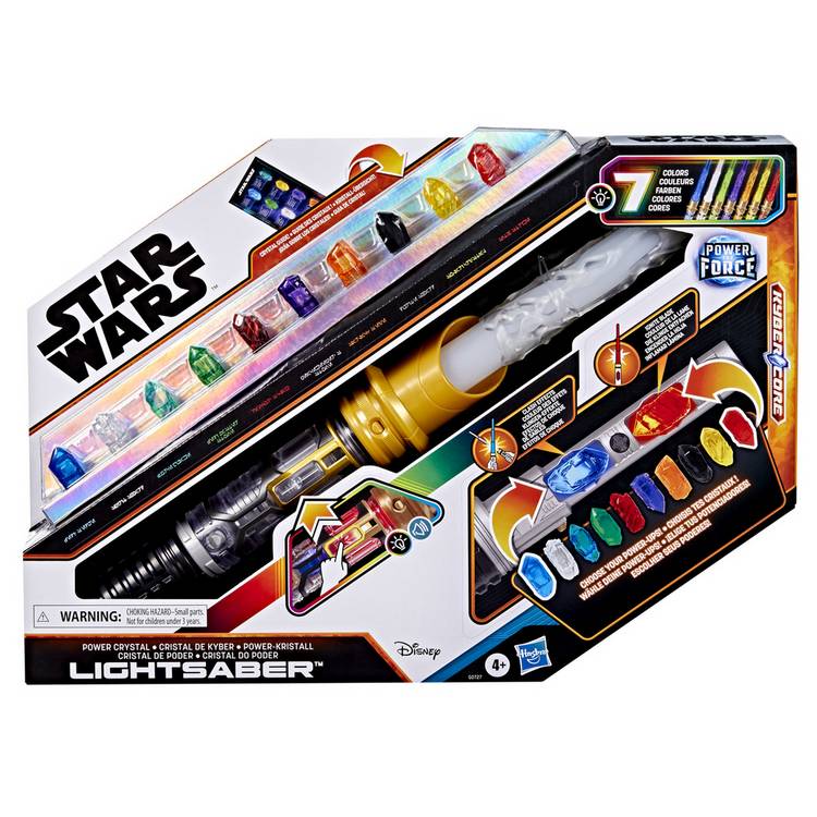 Star Wars Power Crystal Lightsaber with 10 kyber crystals - British product