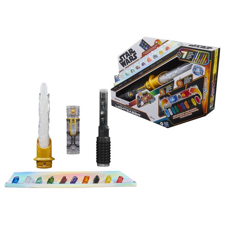Star Wars Power Crystal Lightsaber with 10 kyber crystals - British product