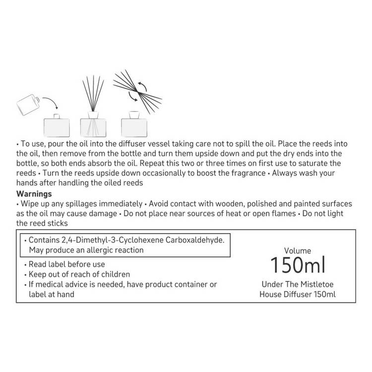 Habitat Under the Mistletoe reed diffuser 150ml, UK version
