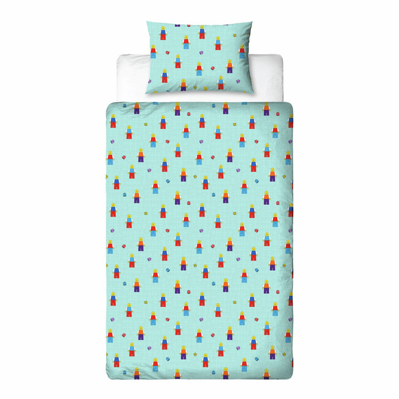 LEGO Brick Cream kids bedding set single, imported from the UK