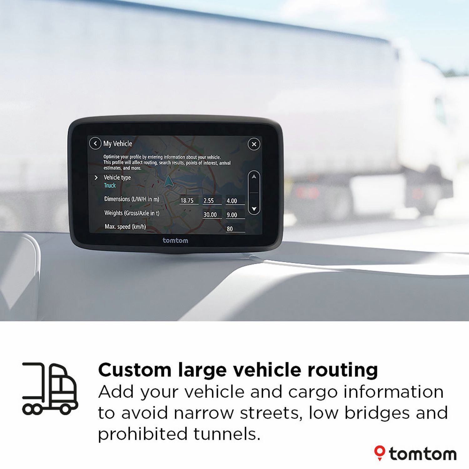 TomTom GO Pro Truck sat nav 5 inch - British product