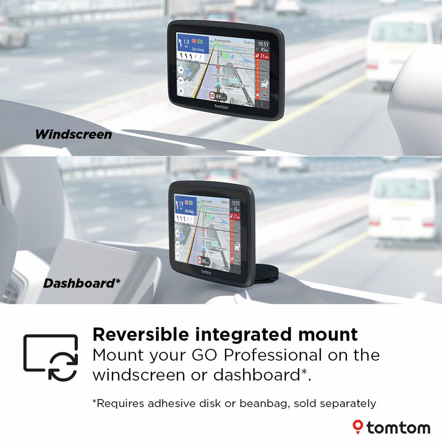 TomTom GO Pro Truck sat nav 5 inch - British product