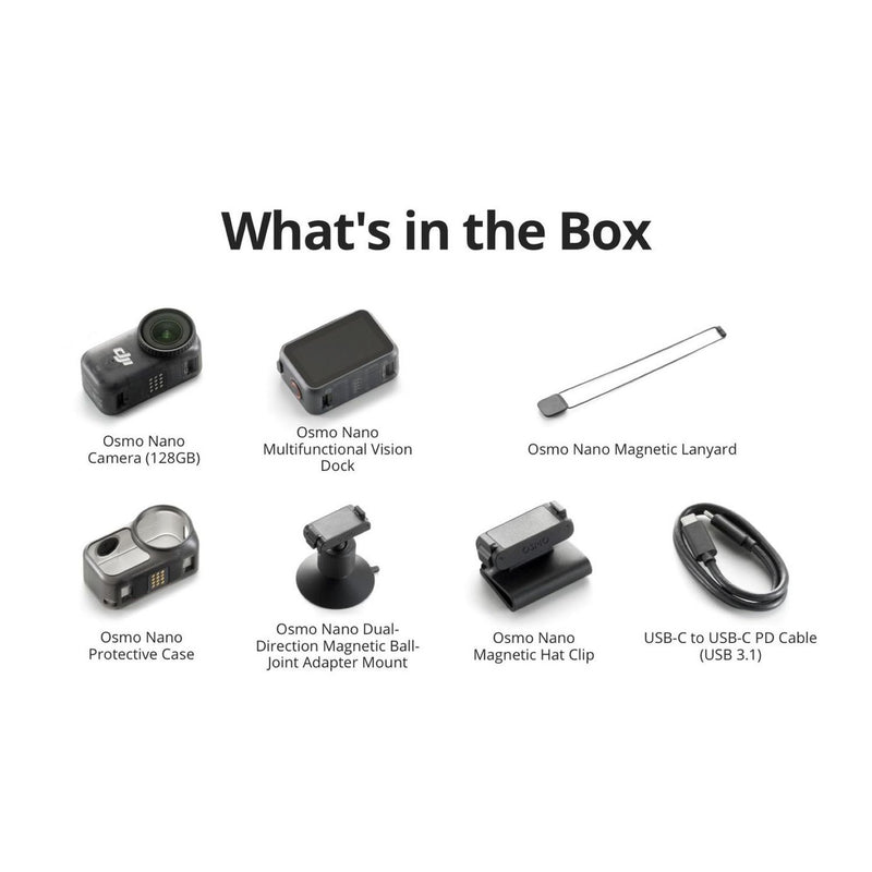 DJI Osmo Nano action camera 128GB combo - British product