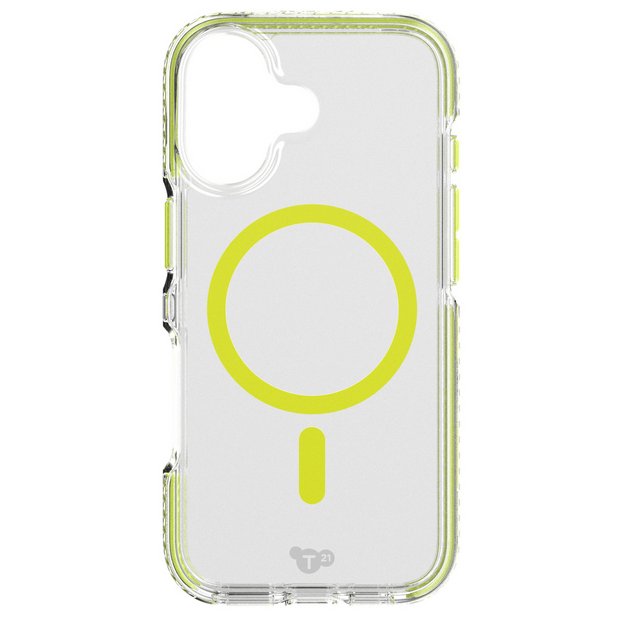 Tech21 EvoCrystal Glow green iPhone 17 case, UK version