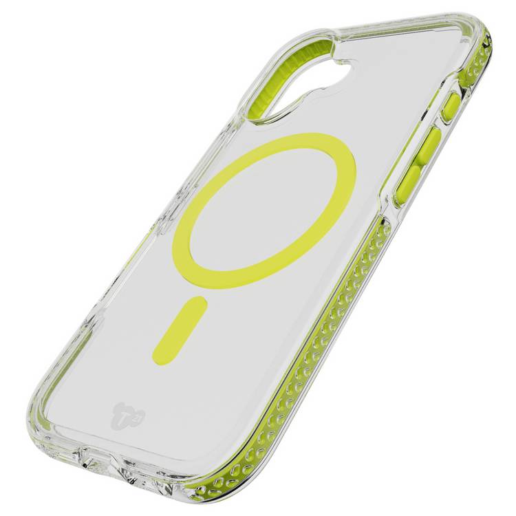 Tech21 EvoCrystal Glow green iPhone 17 case, UK version